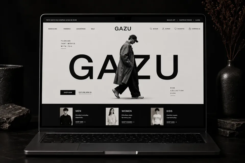 Gazu — e-commerce de moda desenvolvido pela Salt